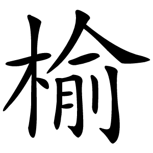 榆怎么读