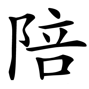 陪怎么读