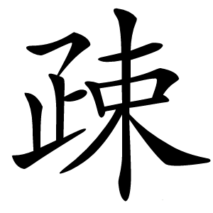 疎怎么读