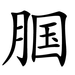 腘怎么读
