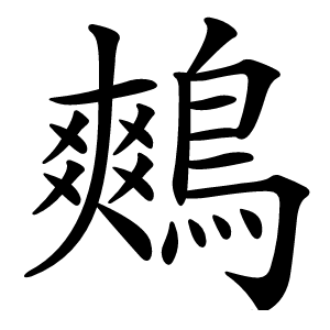 鷞怎么读