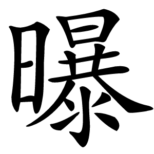 曝怎么读