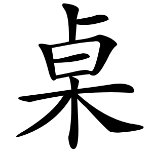 桌怎么读