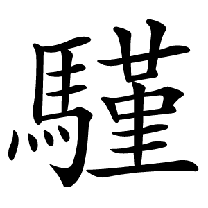 騹怎么读