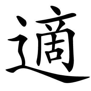 適怎么读
