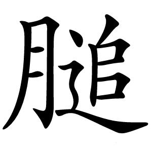 膇怎么读
