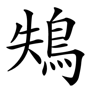 鴩怎么读