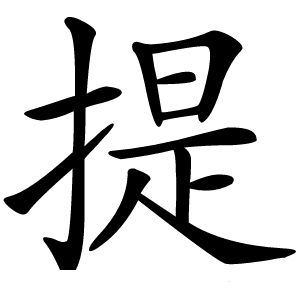 提怎么读