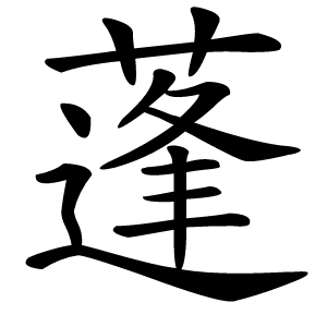 蓬怎么读