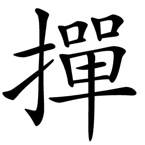 撣怎么读