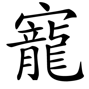 寵怎么读