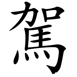 駕怎么读
