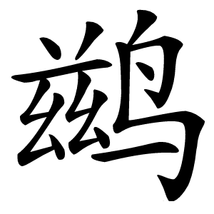 鹚怎么读