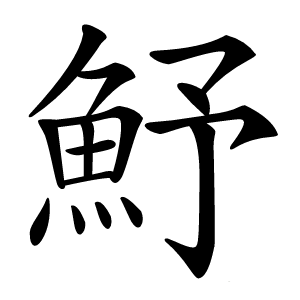 魣怎么读