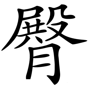 臀怎么读