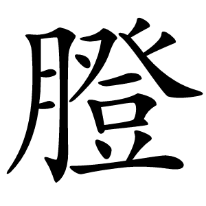 膯怎么读