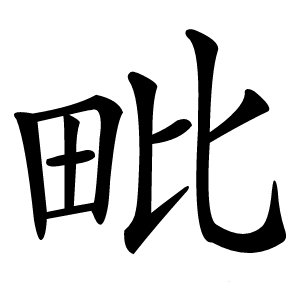 毗怎么读