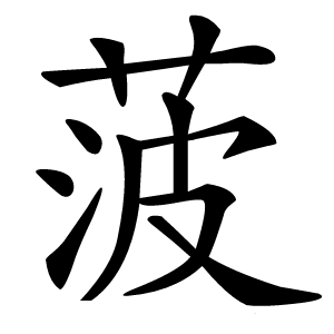 菠怎么读