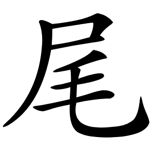 尾怎么读