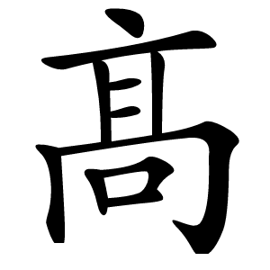 髙怎么读