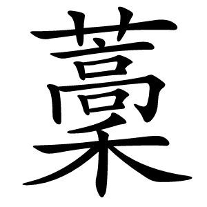 藳怎么读