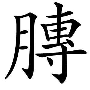 膞怎么读
