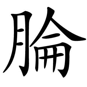 腀怎么读
