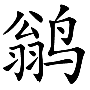 鹟怎么读