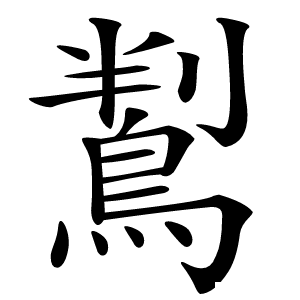 鵥怎么读