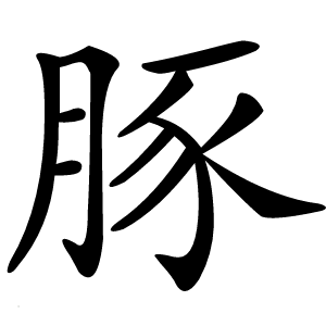 豚怎么读