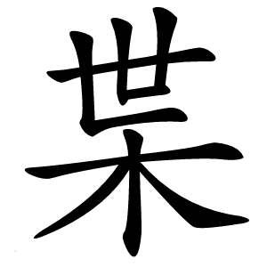 枼怎么读