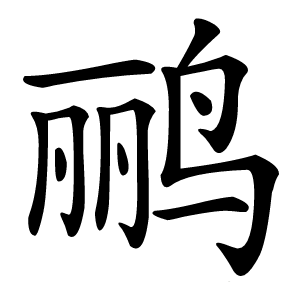鹂怎么读