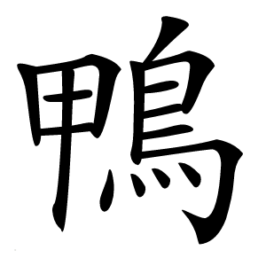 鴨怎么读