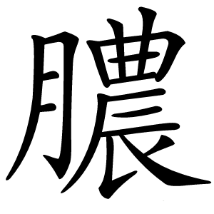 膿怎么读