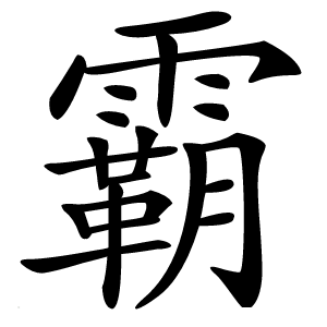 霸怎么读