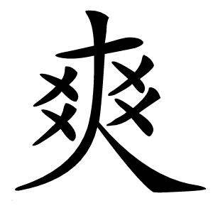 爽怎么读
