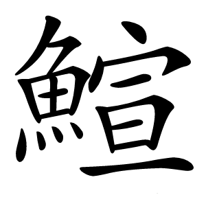 鰚怎么读