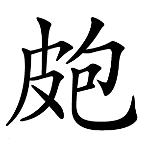 皰怎么读