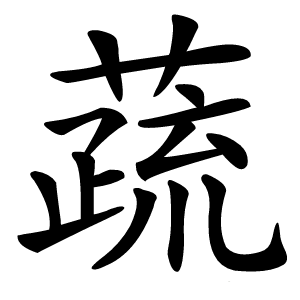 蔬怎么读