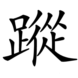 蹤怎么读
