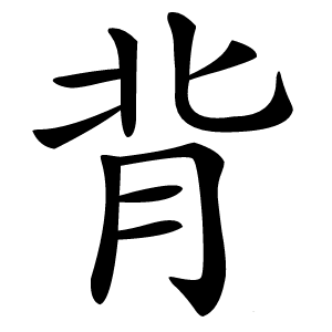 背怎么读