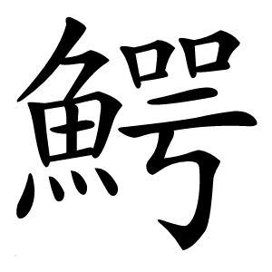 鰐怎么读