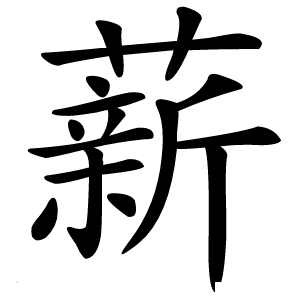 薪怎么读