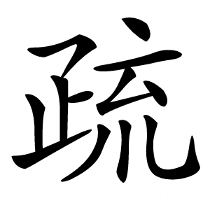 疏怎么读