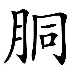 胴怎么读