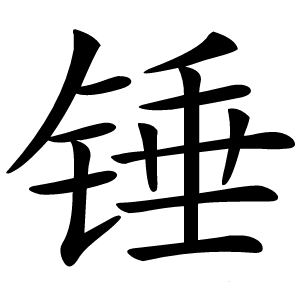 锤怎么读
