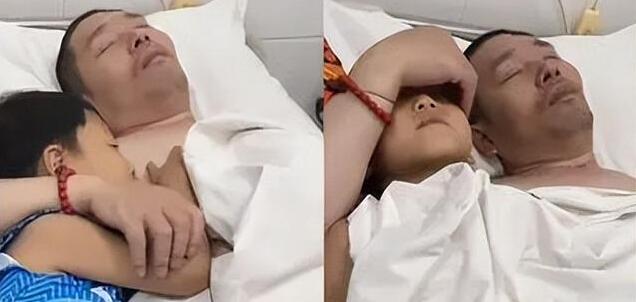 植物人父亲给儿子盖被子